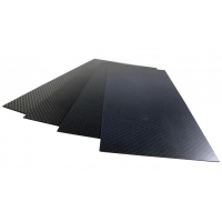 Płyta termoplastyczna z włókna węglowego 340x150x1,0 mm (prepreg compression molding)